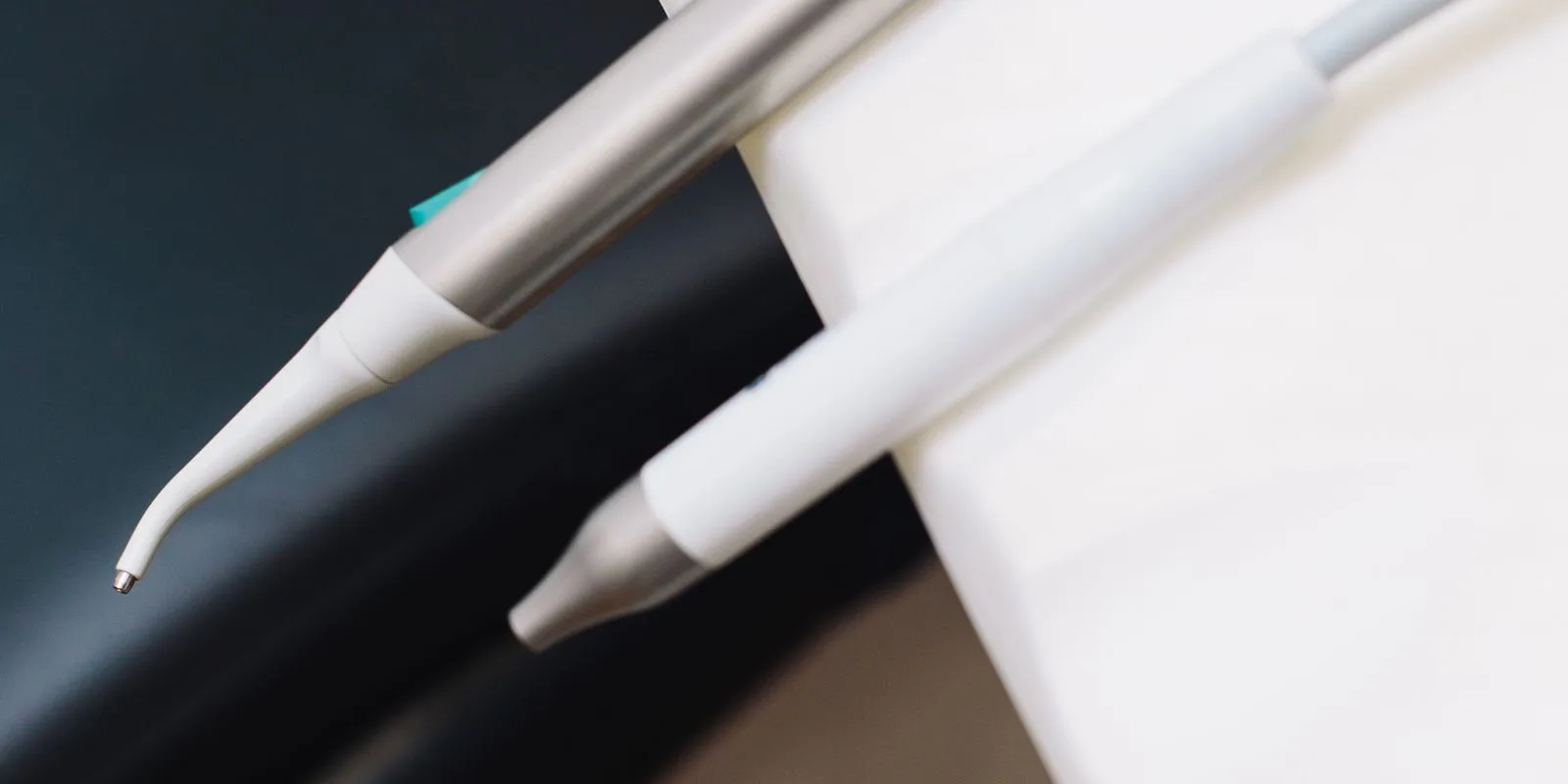Close view of dental equipment working ends